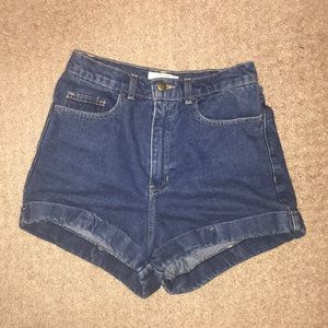 Super High Waisted American Apparel Denim Shorts